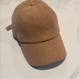 Sonoma tan Corduroy baseball cap adjustable nwot